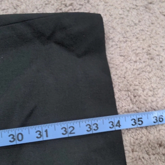 Theory black Wool blend elastic ruched waistband hidden pocket Ivon Dress Sz 2 - Picture 12 of 12